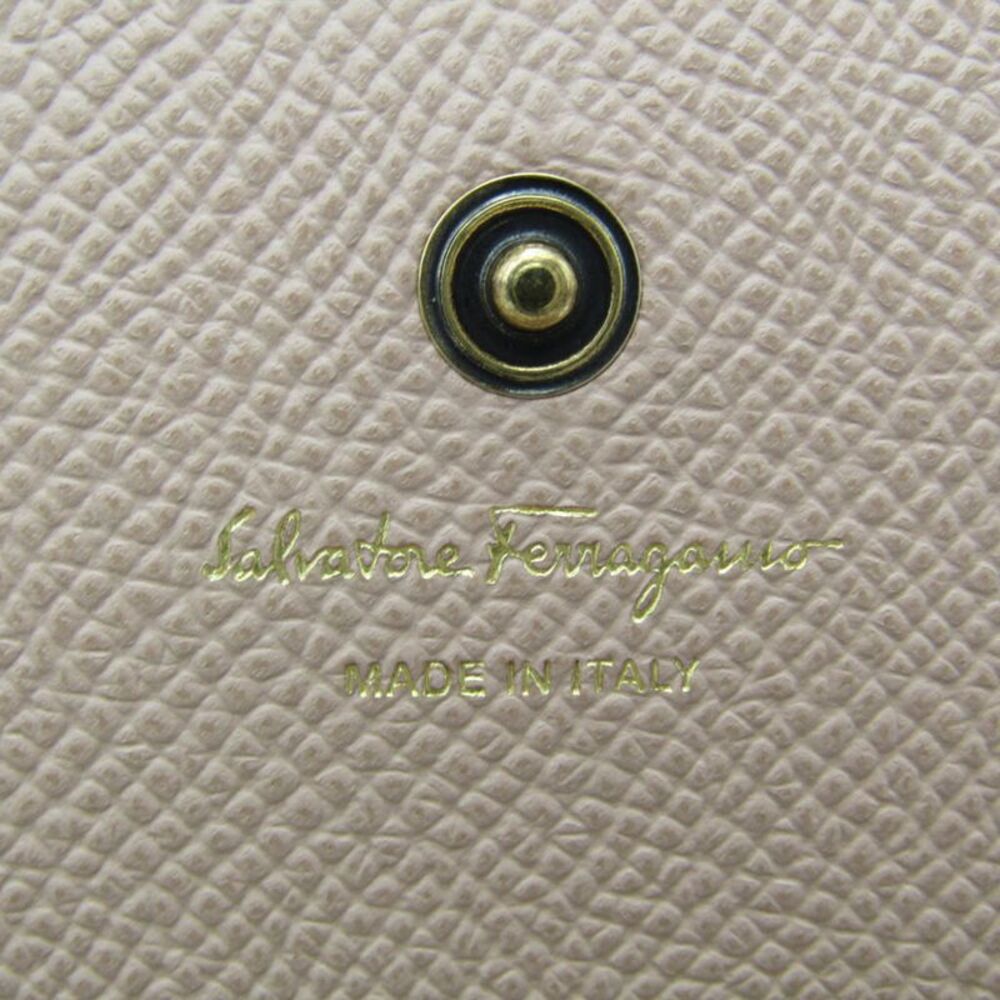 Salvatore Ferragamo Gancini Pink Leather Wallet (Pre-Owned) - Picture 5 of 11